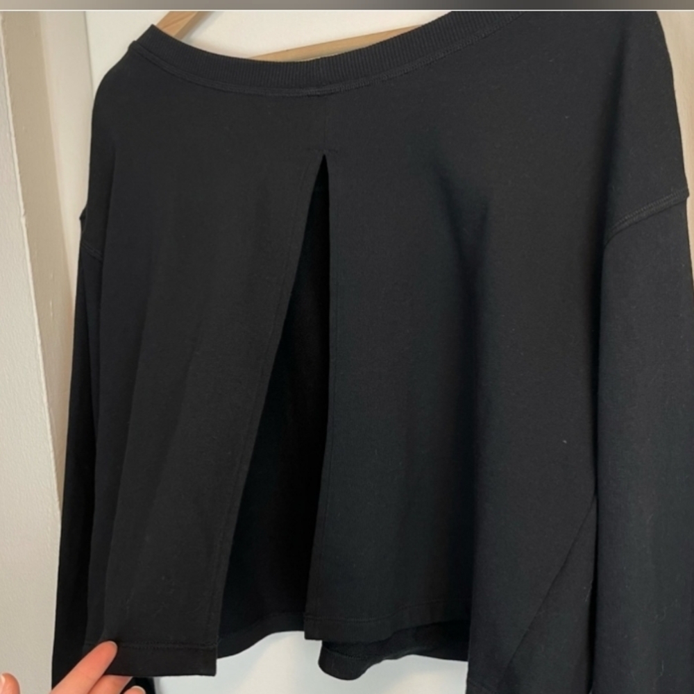 ASOS NWT Boxy Off Shoulder/Open Bck  Sweatshirt